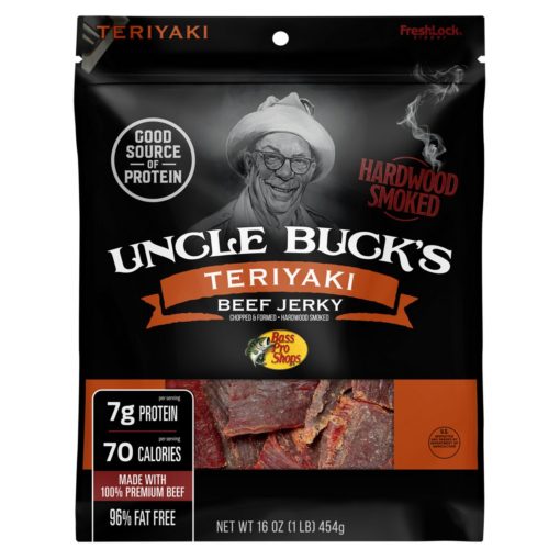 Bass Pro Shops Uncle Buck's Teriyaki Beef Jerky - 16 oz