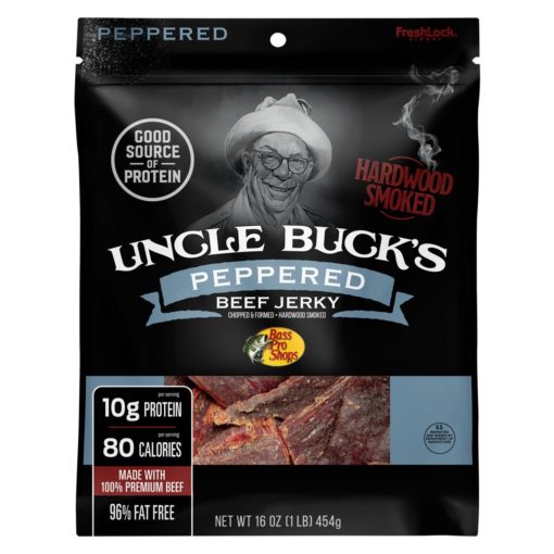 Bass Pro Shops Uncle Buck's Peppered Beef Jerky - 16 oz
