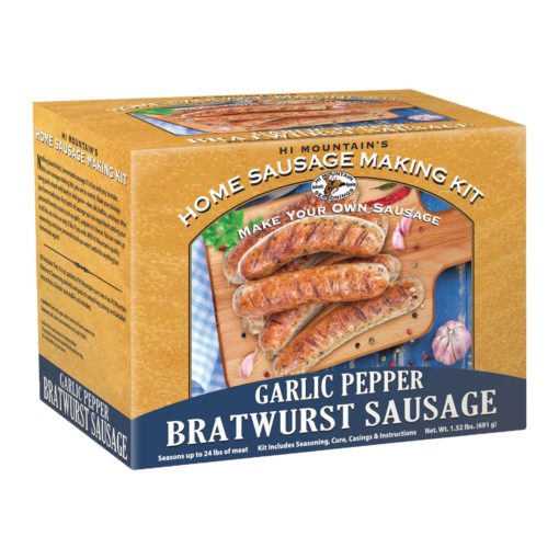 Hi Mountain Garlic Pepper Bratwurst Sausage Kit